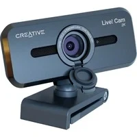 Abbildung von Creative Live! Cam Sync V3 2K QHD USB Webcam mit 4 fachem Digitalzoom und Mikrofonen, 1080p HD, bis zu 95 Sichtfeld, Objektivabdeckung, für PC Mac