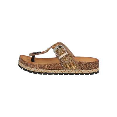 Abbildung von Palado by Sila Sahin Zehentrenner, Damen, Größe: 37, Tan Schuhe