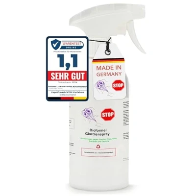 Abbildung von LTK 008 BIODELTA Giardien Spray 0,5L Wischkonzentrat für Hund, Katze &amp; co Haustier Hygiene Desinfektionsmittel gegen Viren Bakterien Pilze effektiver Geruchsentferner