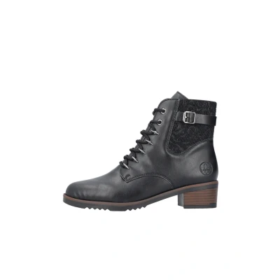 Abbildung von Rieker Schnürstiefelette, Damen, Größe: 36, Schwarz Schuhe