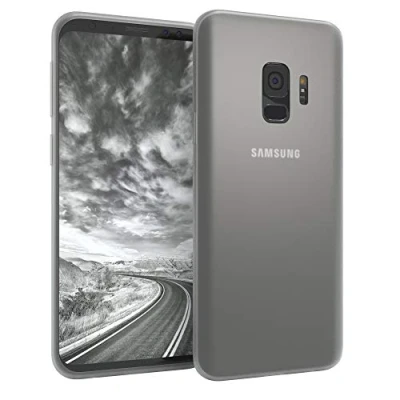 Abbildung von EAZY CASE Hülle kompatibel mit Samsung Galaxy S9 Schutzhülle Silikon, matt &amp; Ultra dünn, Slimcover, Handyhülle, Hülle/Soft Case, Silikonhülle, Backcover, Transparent