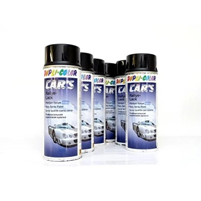 Abbildung von DUPLI COLOR CARS Schwarz Glänzend 1K Spray 6 x 400 ml *385865/6