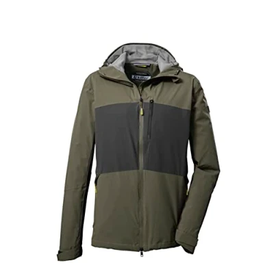 Abbildung von Killtec Herren Funktionsjacke/Outdoorjacke mit Kapuze und Unterarmventilation KOS 31 MN JCKT; dunkeloliv, M, 39227 000
