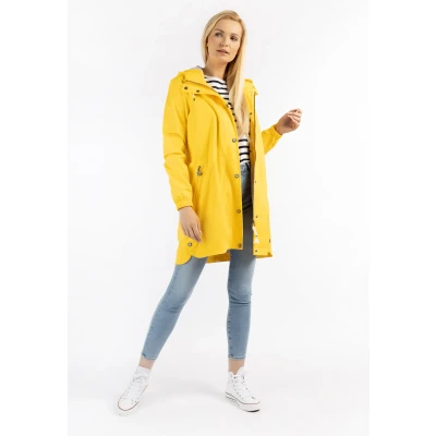 Abbildung von Schmuddelwedda Bridgeport Regenjacke / wasserabweisende Jacke, Damen, Größe: 36, Hellgelb