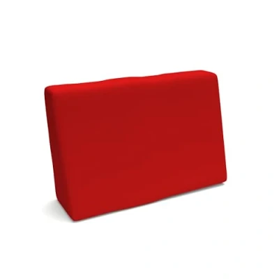 Abbildung von POKAR Palettenkissen Wasserdicht Palettenauflagen mit abnehmbarem Bezug Palettenauflage Palettenmöbel Palettensofa, Seitenkissen 60x40, Rot