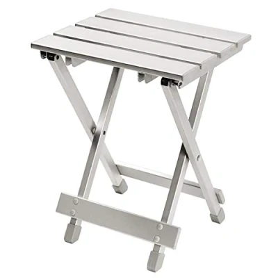 Abbildung von Bo Camp Campinghocker Mini Alu Klapphocker Camping Tisch, Angel Hocker Falthocker Sitz Klappbar