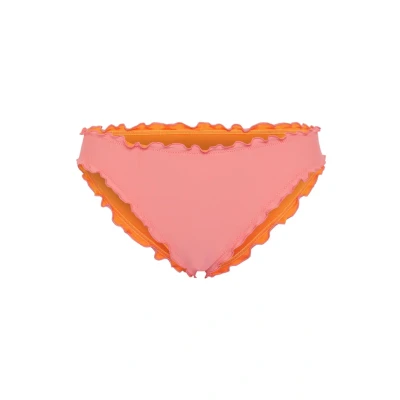 Abbildung von Chiemsee MIX Match Unifarben MIT RÜSCHENDETAILS Bikinihose, Damen, Größe: 40, Shell pink