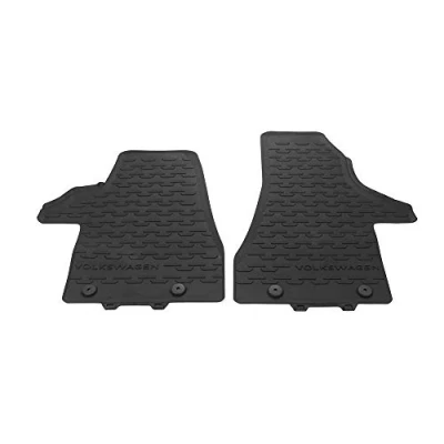 Abbildung von Volkswagen 7H1061502C82V Allwettermatten 2X Gummimatten vorn schwarz Gummi Fußmatten, nur Facelift T6.1