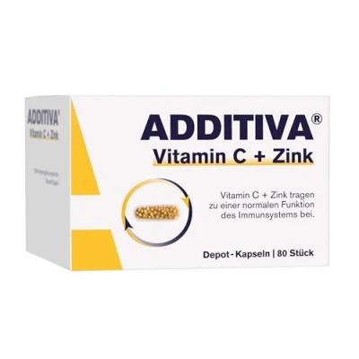 Abbildung von Additiva Vitamin C Zink Kapseln 80 St