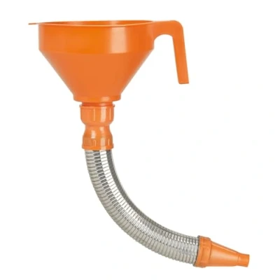 Abbildung von Pressol 02675 Trichter mit Flexibler Düse aus Metall , 160mm, Orange