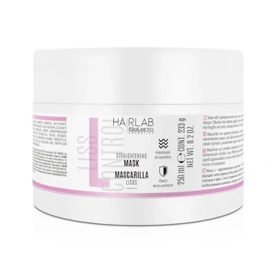 Abbildung von SALERM Haarglättungsmaske Glatte Haarmaske 250 ml perfekte Glättung für widerspenstiges Haar Hydrolysiertes Keratin und Kokosöl Hitzeschutz das Anti Frizz