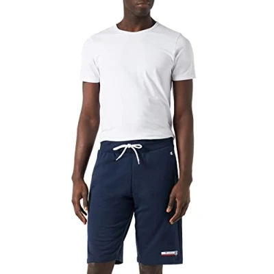 Abbildung von Champion Herren Legacy Graphic Shop Authentic Powerblend Terry Bermuda Badehose, Blu Marino, XS