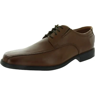 Abbildung von Clarks Herren Tilden Walk Oxford Schuh Derby, Dunkelbraun, 43 EU