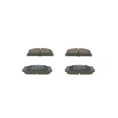 Abbildung von BOSCH 0 986 460 736 Bremsbelagsatz Low Metallic mit Anti Quietsch Blech FIAT: 127 Schrägheck, X 1/9, Panda I AUTOBIANCHI: A 112 Schrägheck