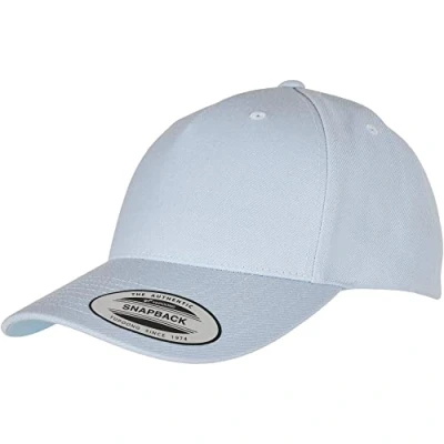 Abbildung von Flexfit YP Classics 5PANEL Curved Visor Snapback Cap, Größe: One Size, Ballad blue