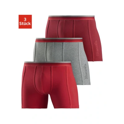 Abbildung von Bench 3 PACK Panties Bordeaux grau meliert rot, Herren, Größe: Small, rot