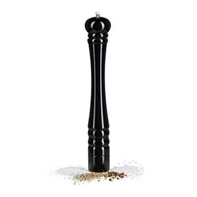 Abbildung von relaxdays Pfeffermühle 2 x Holz schwarz