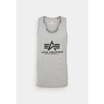 Abbildung von Alpha Industries Basic TANK Top, Herren, Größe: Large, Grey heather