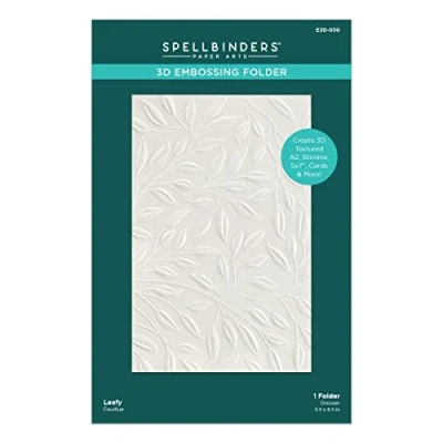 Abbildung von Spellbinders 3D Embossing Folder 5.5&quot;X8.5&quot; Leafy E3D030