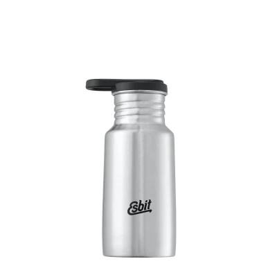 Abbildung von Esbit Trinkflasche Pictor Edelstahl mit praktischem Loop Verschluss 350 ml in