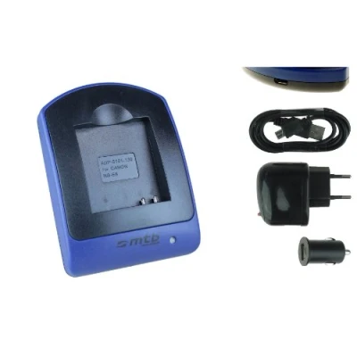 Abbildung von Ladegerät (USB, KFZ, Netz) für Canon NB 8L / PowerShot A2200, A3200 is, A3300 A3350 is...