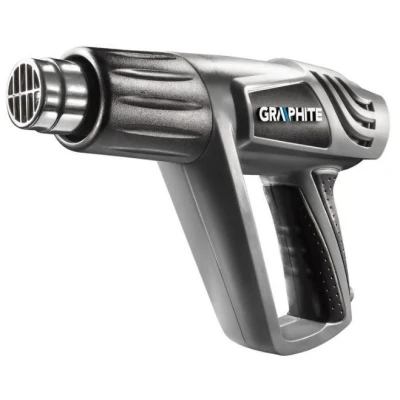 Abbildung von GRAPHITE 59G522 Heißluftgebläse 230 2000 elektrisch mit Zubehör