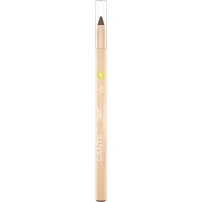 Abbildung von SANTE Naturkosmetik Eyeliner Pencil 02 Deep Brown, Kajal in brauner Farbe, Kajalstift, Farbintensive cremige Textur, Vegan, 3x 14g