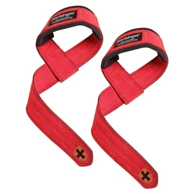 Abbildung von Harbinger Padded Lederhebegurte, Unisex, Rot