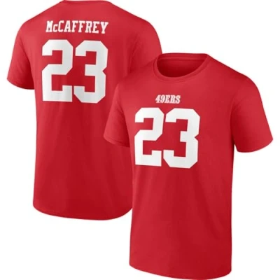 Abbildung von Fanatics NFL SAN Francisco 49ERS Christian Mccaffrey Nationalmannschaft, Herren, Größe: Medium, Red