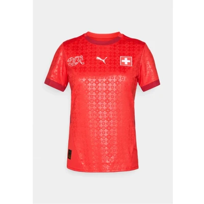 Abbildung von Schweiz Team 2025 Heimtrikot Damen PUMA Red Dark Crimson