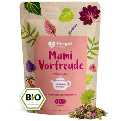 Abbildung von Mami Vorfreude BIO Schwangerschaftstee für die gesamte Schwangerschaft von PregniVital® 80 g