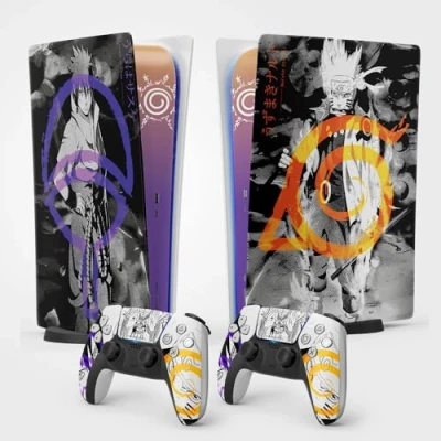 Abbildung von PS5 Skin Hokage Naruto Sticker, Aufkleber für Playstation 5, Konsole und Controller, Digital Standard Edition, (2 Controller)
