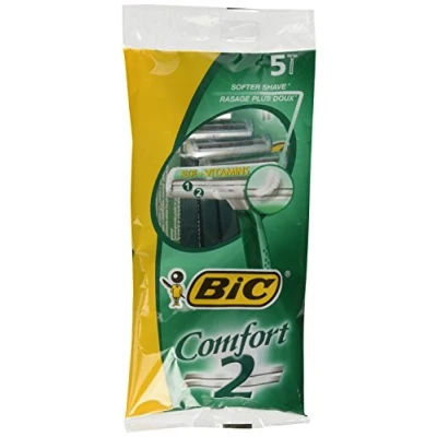 Abbildung von BIC Comfort 2 Twin Klingen Einwegrasierer 5 Stück