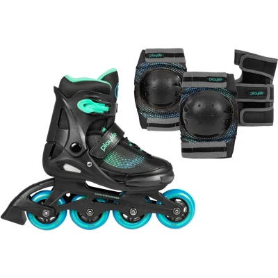 Abbildung von Playlife Inlineskates &quot;Playlife Joker&quot;, (Set), mit Schutz Set bestehend aus Knie , Ellenbogen Handgelenkschützern