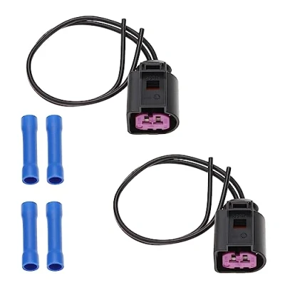 Abbildung von the Lord of Tools 2 Stück Stecker Kabelbaum mit Schrumpfschläuchen 1J0973772, Kompatibel Audi, VW, poliger Lichtmaschinen Anschlussstecker