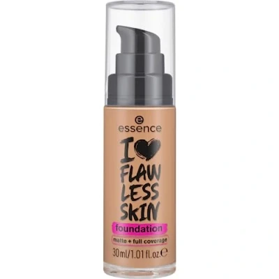 Abbildung von essence I LOVE FLAWLESS SKIN foundation, Nr. 70, langanhaltend, mattierend, sofortiges Ergebnis, matt, vegan, ölfrei, UVA und UVB Filter + SPF 20, ohne Parfüm, 1er Pack (30ml)