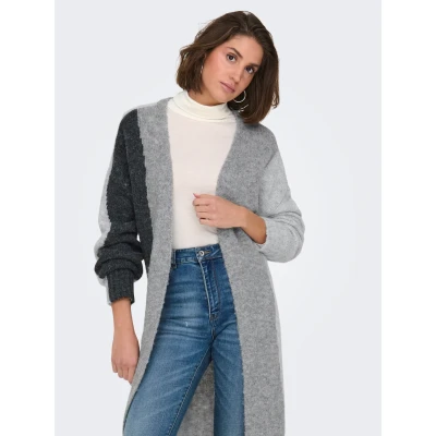 Abbildung von ONLY Onlgro LIFE Cardigan Strickjacke, Damen, Größe: XS, Medium grey melange