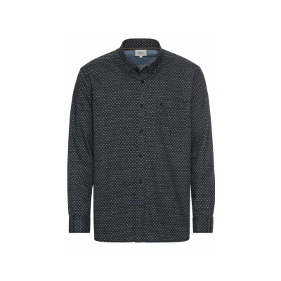 Abbildung von camel active MIT Allover Hemd, Herren, Größe: XL, Night blue