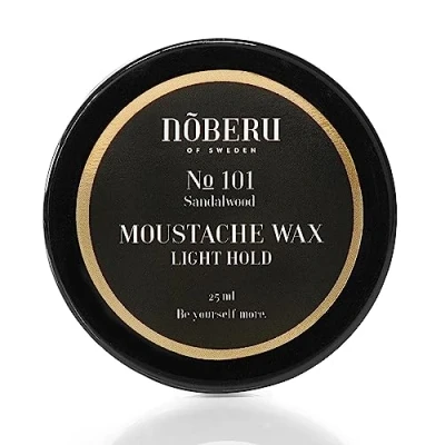 Abbildung von Nõberu of Sweden Moustache Wax Light Hold Sandalwood 25 ml
