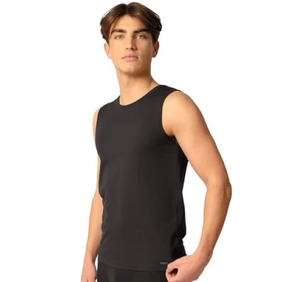 Abbildung von SKINY Herren Cotton Fresh 080982 Unterhemd, Black, XXL