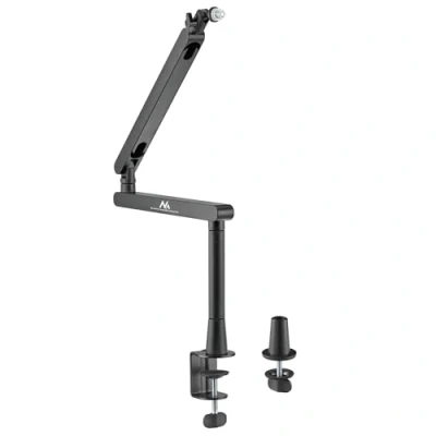 Abbildung von Maclean MC 971 Mikrofonarm, Professioneller Mikrofonständer, Maximale Belastung: 2 kg, Tischmontage, Verstellbare Höhe: von 144 bis 706 mm, Griff mit Gewinden: 3/8&quot; und 5/8&quot;