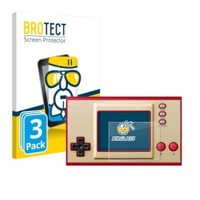 Abbildung von BROTECT Schutzglas für Nintendo Game &amp; Watch The Legend of Zelda (3 Stück) Schutzfolie Panzer Folie Glas [Extrem Kratzfest 9H, Anti Fingerprint,