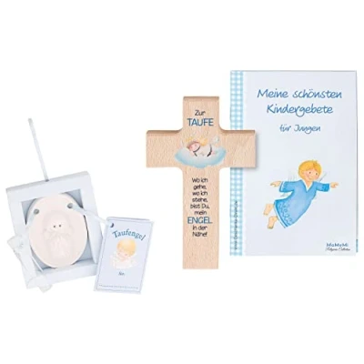 Abbildung von Tauf Geschenkset Taufengel mit Taufkreuz für Jungen/Taufgeschenke Jungs