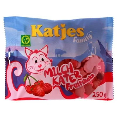 Abbildung von Katjes Family Milchkater Fruitshake Fruchtgummi, 18er Pack (18 x 250g)