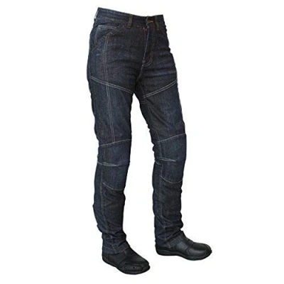 Abbildung von Roleff Racewear Motorradhose Kevlar Jeans für Damen, Blau, Größe 33
