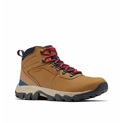 Abbildung von Columbia Newton Ridge Plus II WP wasserdichte Wanderstiefel für Herren, Braun (Light Brown x Red Velvet), 42 EU