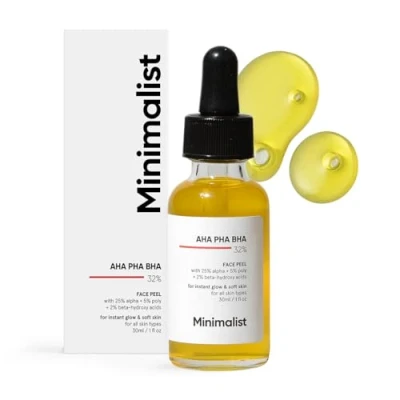 Abbildung von Minimalist 32% AHA PHA BHA Peeling Lösung für strahlende Haut, glatte Textur und Porenreinigung Wochenend Gesichtspeeling oder 30 ml (1er Pack)