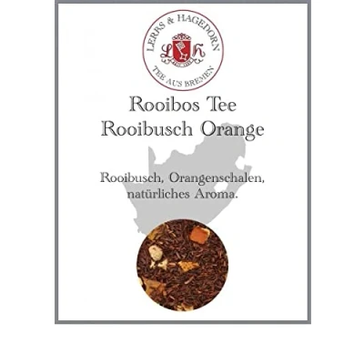 Abbildung von Lerbs &amp; Hagedorn, Rooibos Tee Rooibusch Orange 250g (Ca. 20 Liter) Orangenschalen