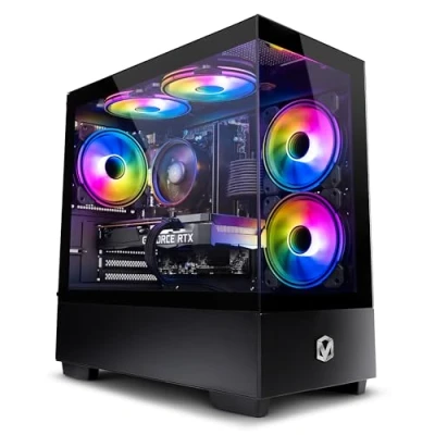 Abbildung von Vibox V 206 Gaming PC AMD Ryzen 5 4500 4.1GHz Nvidia RTX 4060 8GB 16GB RAM 1TB SSD Windows 11 WiFi