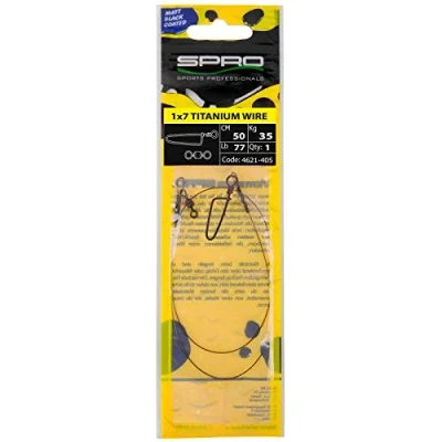 Abbildung von Spro 1x7 Titanium Wire Leader 50cm 27kg